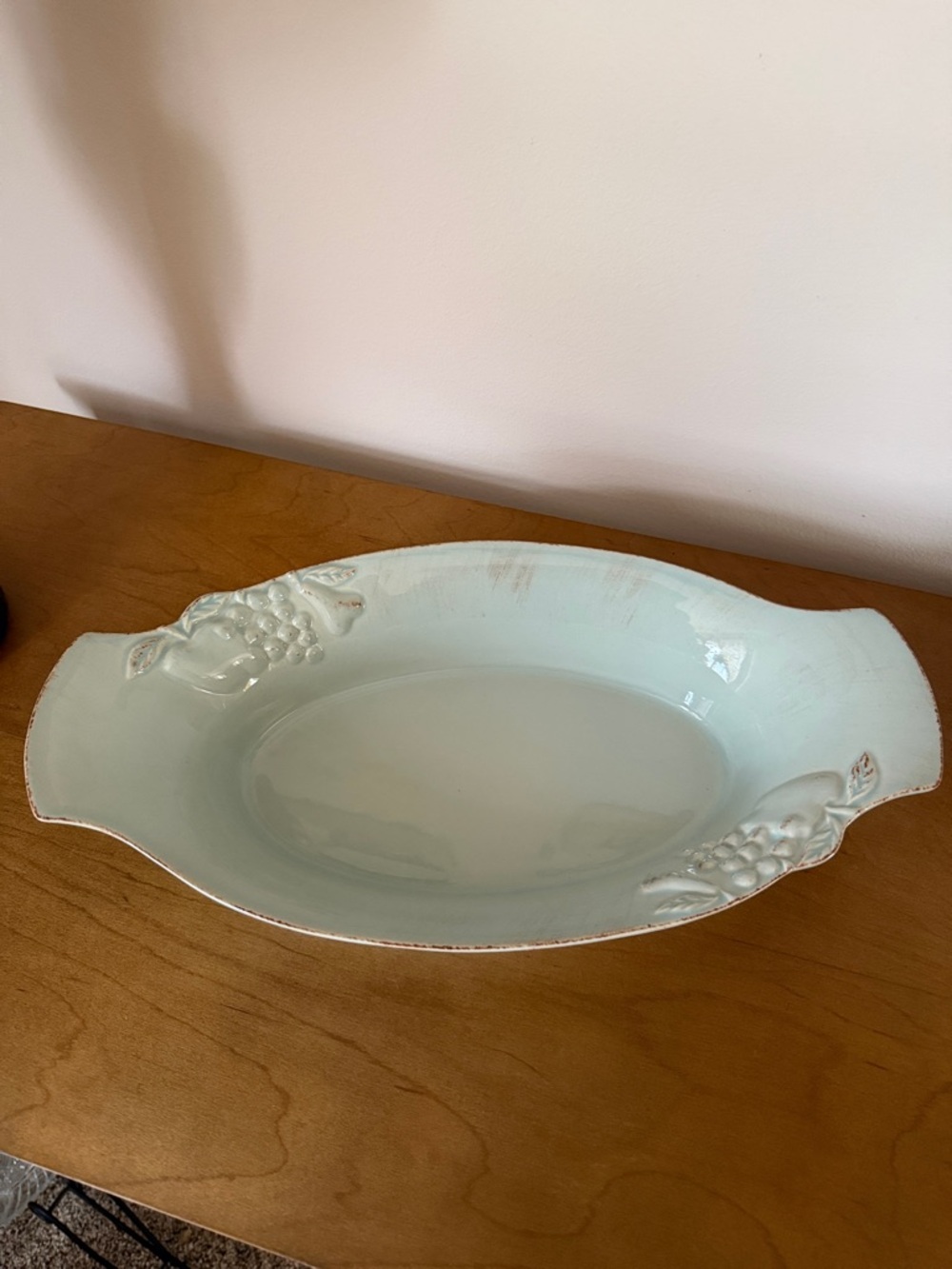 Costa Nova Casafina Madeira Harvest Stoneware Oval Serving Dish in Robin’s Egg